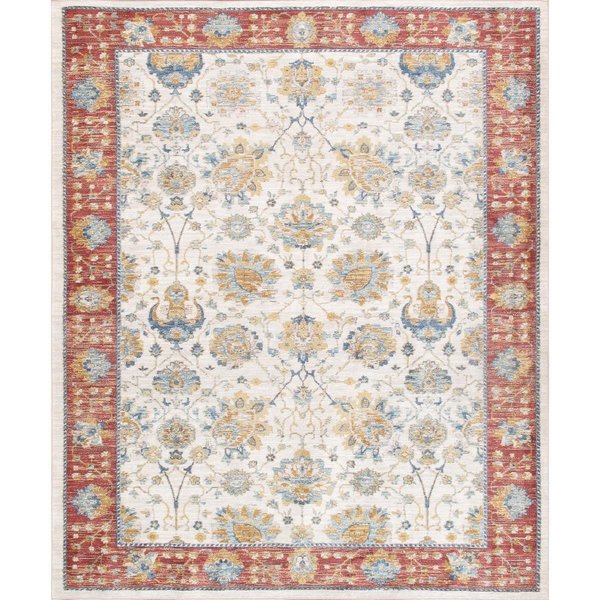 Pasargad Home 8 x 10 ft Heritage Design Power Loom Area Rug Ivory PFH01 8X10